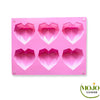 Moule en cœur en silicone