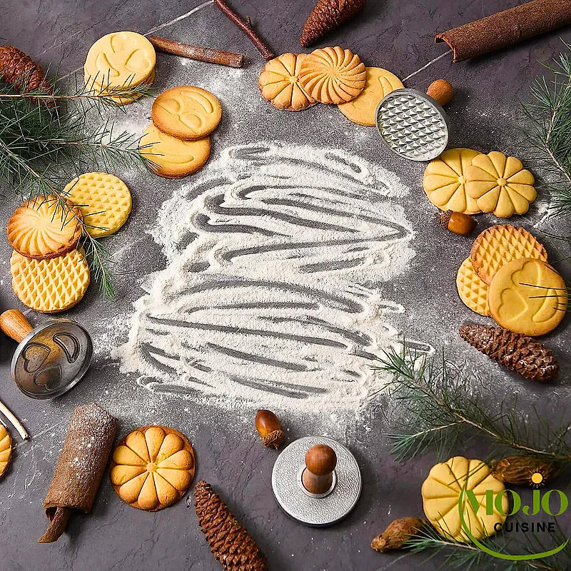 Tampon à Biscuits DELÍCIA - 6 Motifs Amusants - Idéal Pour Goûters Et Anniversaires