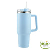 Mug isotherme avec paille Mega Tasse Bleu Isotherme