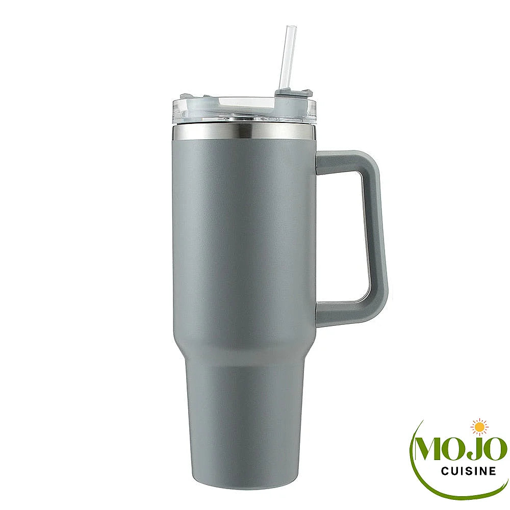 E&S Pets Gobelet De 1200 Ml Avec Poignée Et Paille – Gobelet Isotherme Avec Paille Et Couvercle E&S Pets Gobelet De 1200 Ml Avec Poignée Et Paille – Gobelet Isotherme Avec Paille Et Couvercle