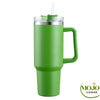 Mug isotherme avec paille Mega Tasse Vert Isotherme