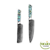 Set de 2 couteaux Lagon Damas 1