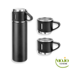 Thermos bouteille Élégance 3 tasses Noir Bouteille isotherme