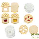 Moules à Biscuits En Forme De Fleur 3D - Lot De 4 Emporte-pièces Pour Confiture Sandwich, Fondant - ABS, 4.6 à 4.9 Cm - 8