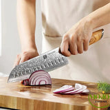 Couteau Santoku damassé Lan Prestige 3