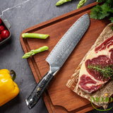 Couteau Santoku Or Coupes légumes