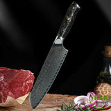 Couteau Santoku Or Coupes légumes