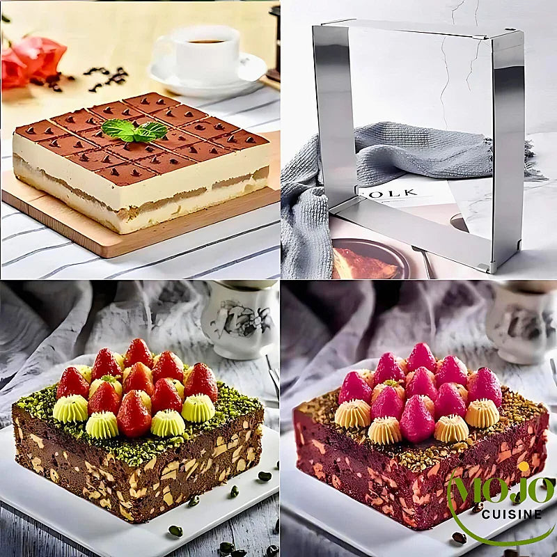 Moule à Gâteau Carré Avec Charnière 28cm - Pour Pâtisserie, Démoulage Facile, Qualité Professionnelle - 10