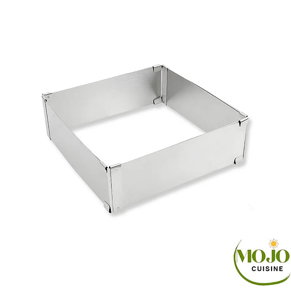 Moule à Pâtisserie Rectangulaire Ajustable AiQInu - 18.5x27.5 à 34x52.5cm, Acier Inoxydable, Pour Gâteaux Et Pizzas
