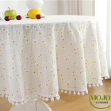 Nappe ronde en coton Daisy Spring 5