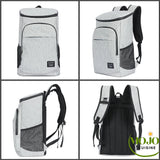 Estarer Sac à Dos Isotherme 35L Étanche Gris Clair - Avec Décapsuleur Pour Camping, Randonnée Et Plage