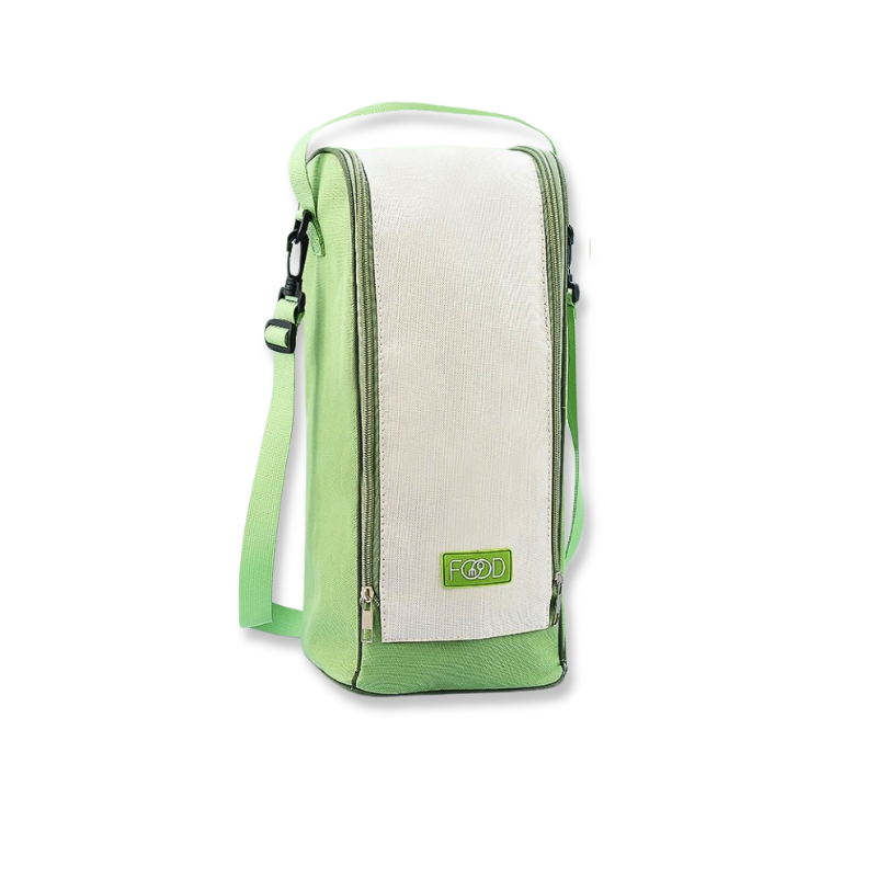 Bouteille isotherme vert pastel étanche en inox Qwetch