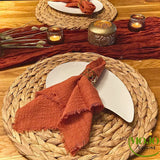 Serviettes de table gaze coton 2