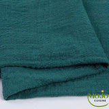 Serviettes de table gaze coton Vert canard 6