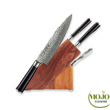 Set couteaux damas Bloc Forge 1